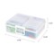 IRIS USA 4" x 6" Photo Storage Box with Handle and 16 cases, Craft Organizers and Storage Cases for Pictures, Clear